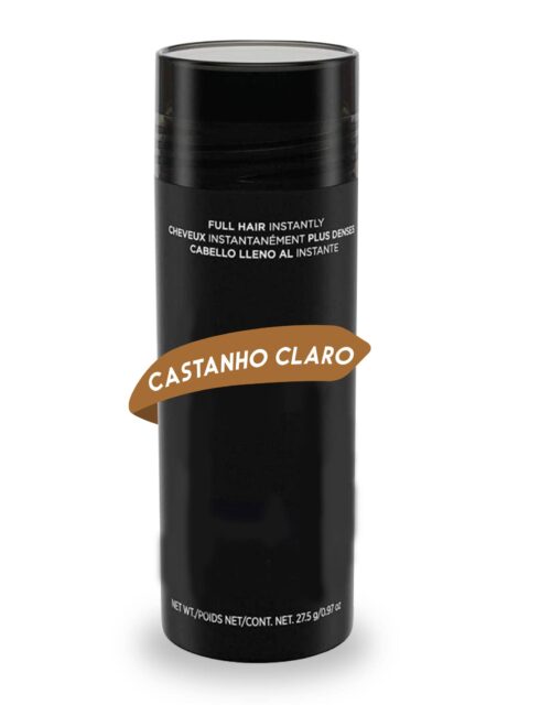 Fibras Capilares Castanho Claro de Queratina em Frasco - 27g