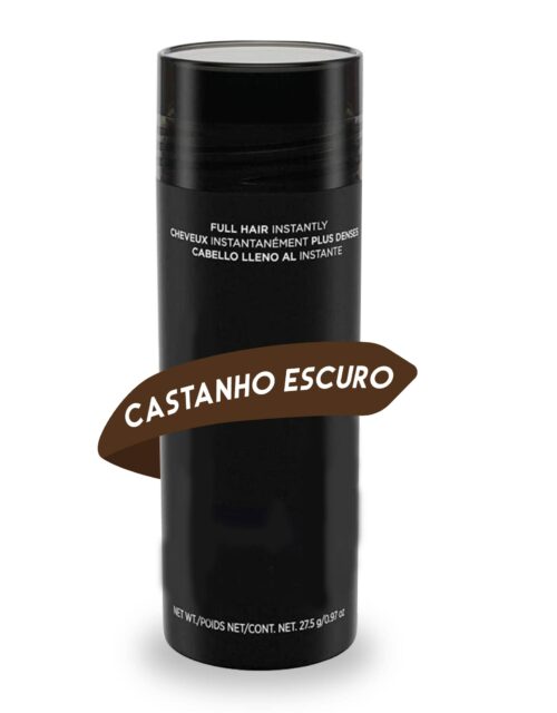 Fibras Capilares Castanho Escuro de Queratina em Frasco - 27g